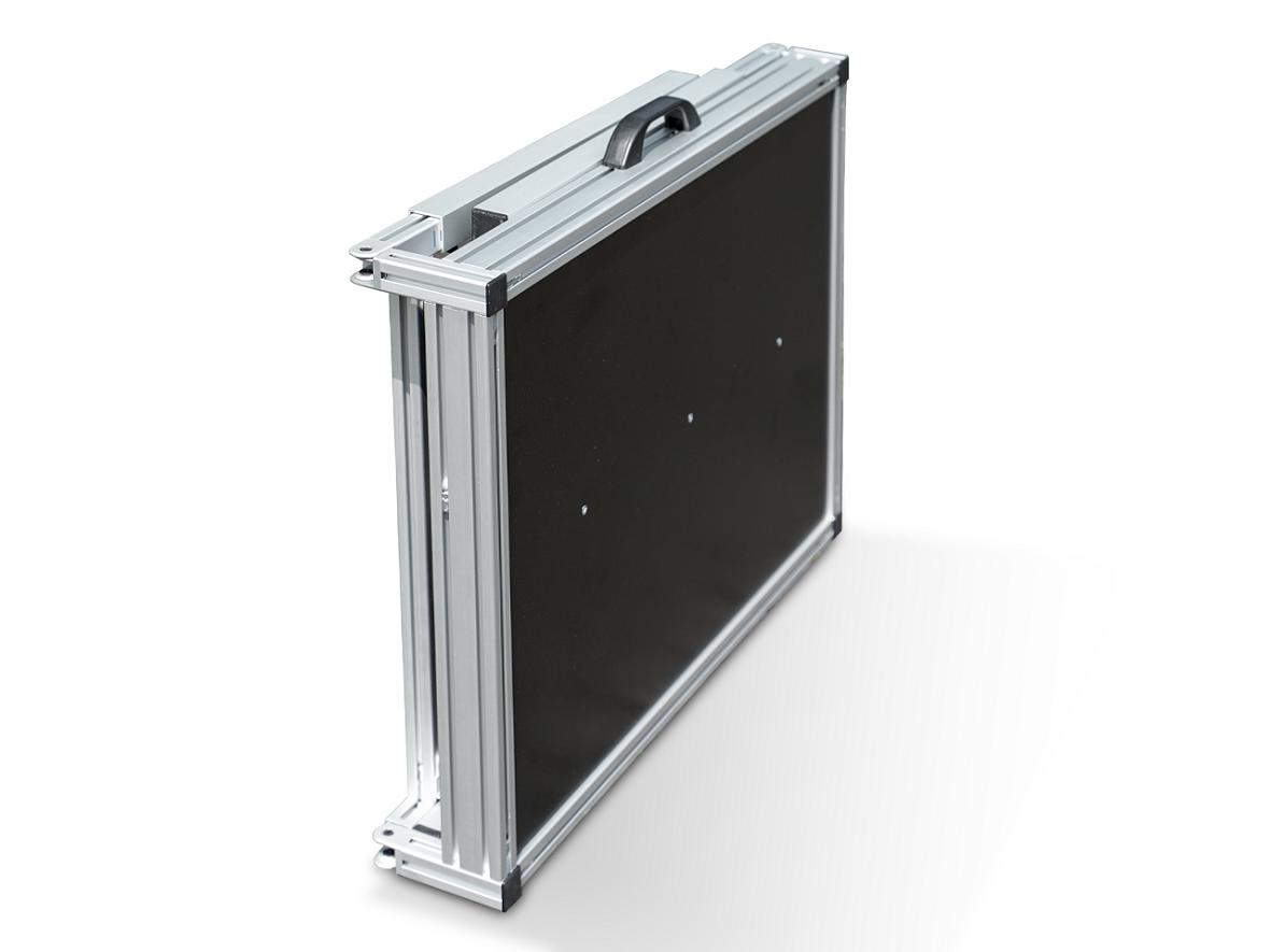 Montagetisch Aluminium mit individuell höhenverstellbaren Füßen