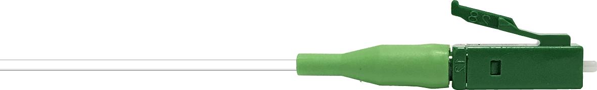 LC/APC 8° Pigtail E9/125µm OS2, 2m, weiße buffer, Grade B