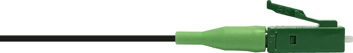 LC/APC 8° Pigtail E9/125µm OS2, 2m, schwarze buffer, Grade B