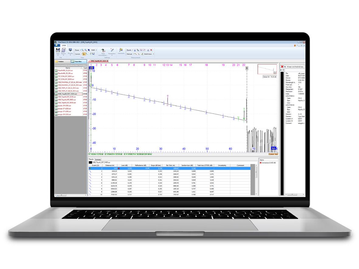 VIAVI Optical Fiber Cable 2 Software Typ 200 / Inkl. Stapel / BiDir / ZTV-43