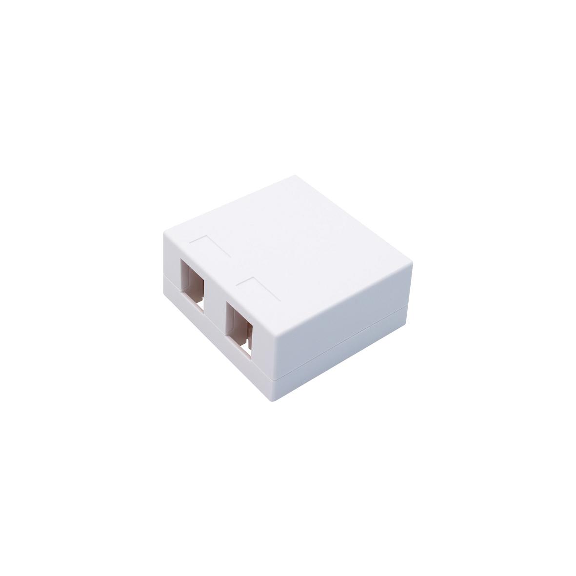 Aufbaudose compact, 2-fach, 68x64mm