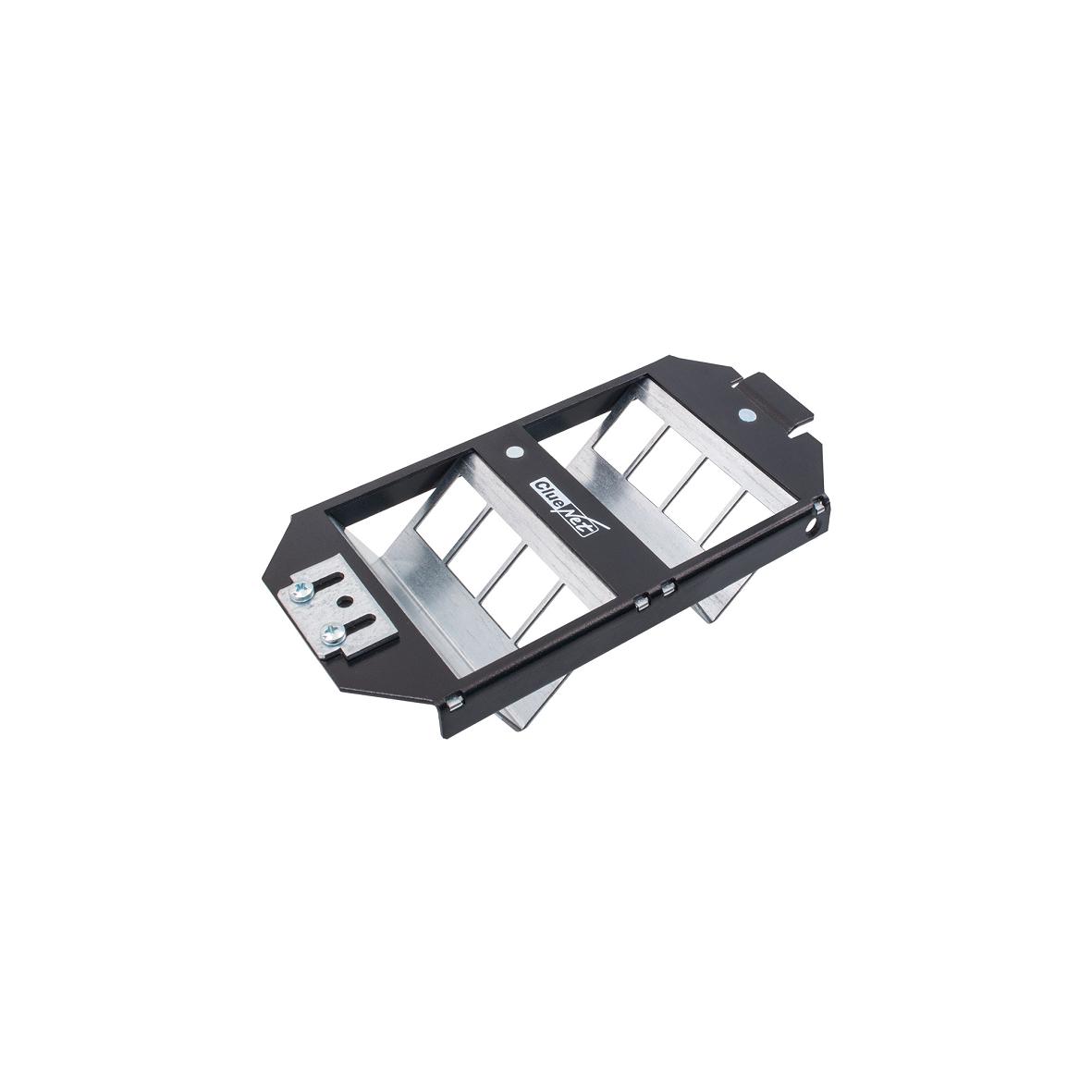 Trägerplatte für GB2 ohne Einbauplatte RAL9005, für max. 8 Stck. RJ-45 Module