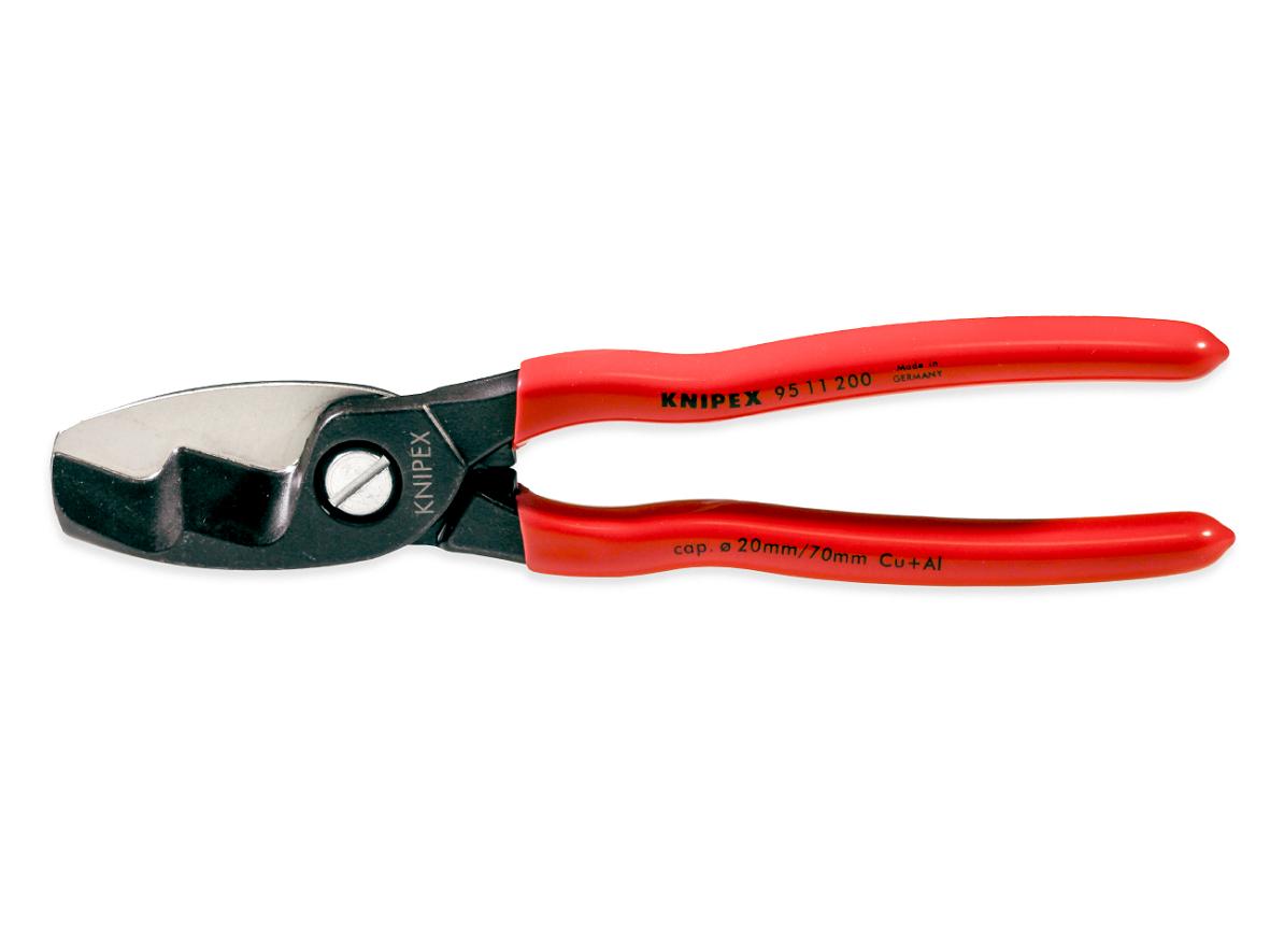 KNIPEX Kabelschere mit Doppelschneide