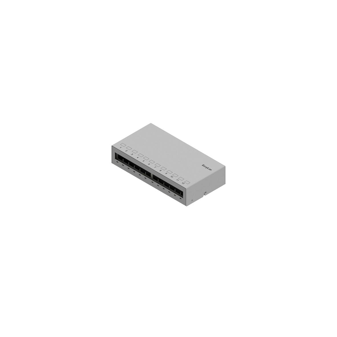 ClueNet AP Consolidation Point, 12-Ports RJ45, leer, RAL7035