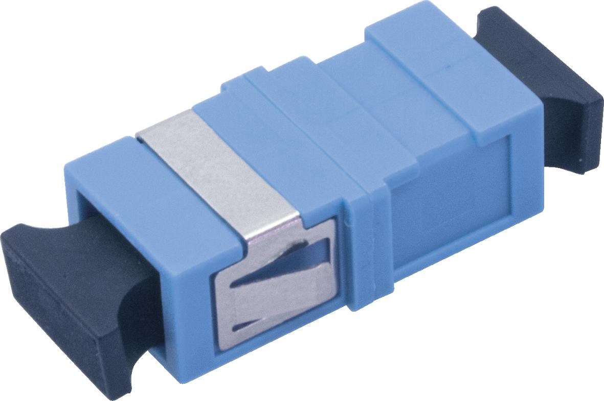 SC/PC simplex Kupplung SM, Keramikhülse, blau, w/o flange
