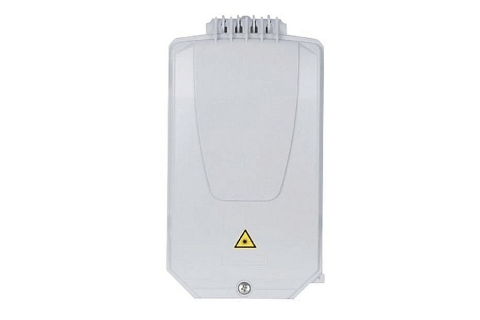 FIBO-S (leer), max. 24 Spleiße, bis zu 9x LC duplex Kupplungen, grau