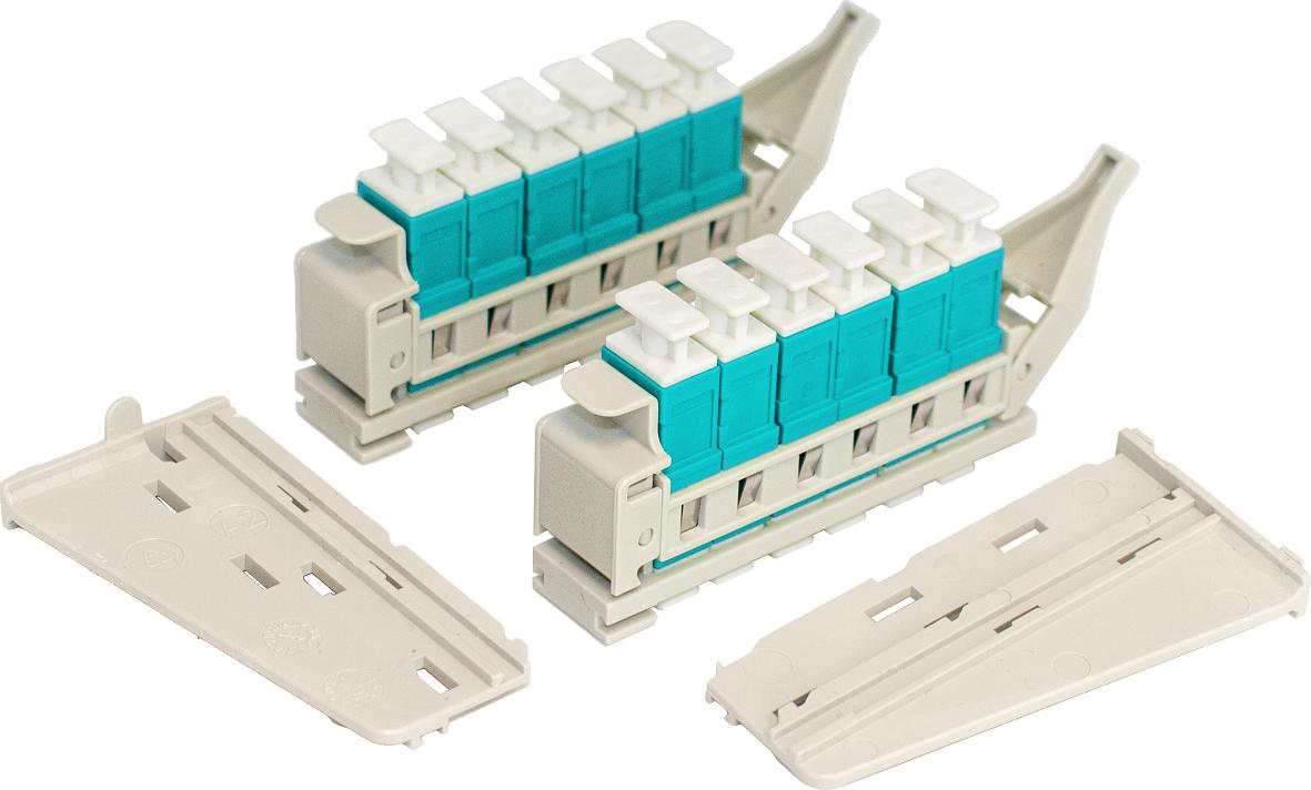 BUDI-M-APACK-12-S6-A Kit mit 2 Stück Sliding Adapter Pack je 6x SC OM3
