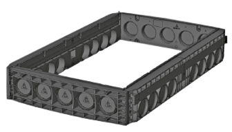 Rahmen 220mm, LW 800x1400
