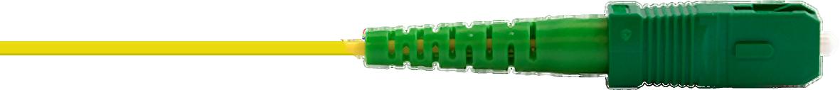 SC/APC Pigtail E9/125µm OS2, 2m, gelbe buffer, Grade B