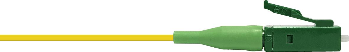 LC/APC 8° Pigtail E9/125µm OS2, 2m, gelbe buffer, Grade B