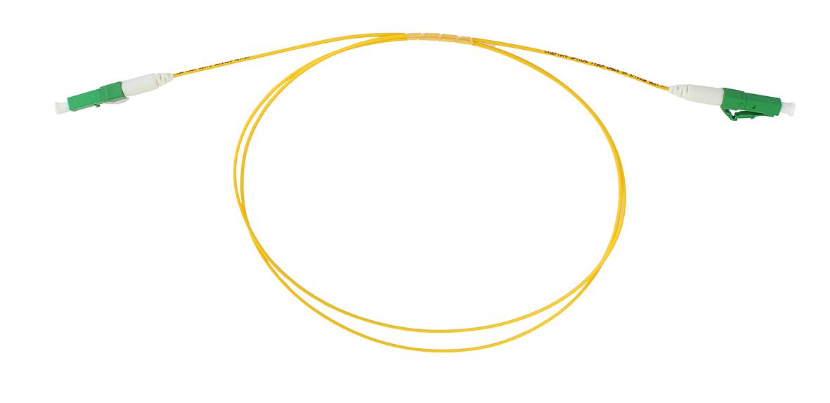 Simplex LC/APC - LC/APC E9/125, 2m 2,0mm OS2, ClueFibre Patchkabel, gelb, Grade C