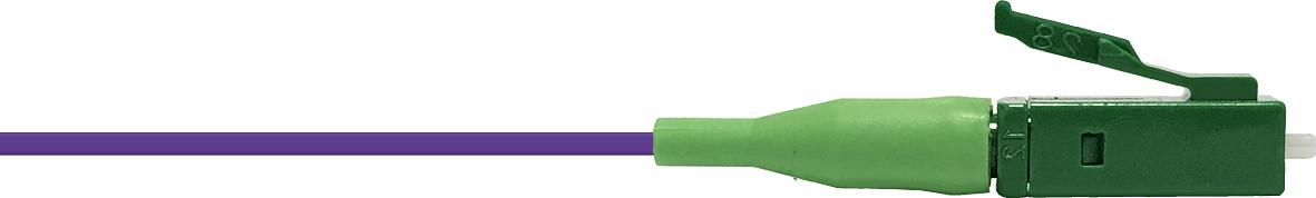 LC/APC 8° Pigtail E9/125µm OS2, 2m, violette buffer, Grade B