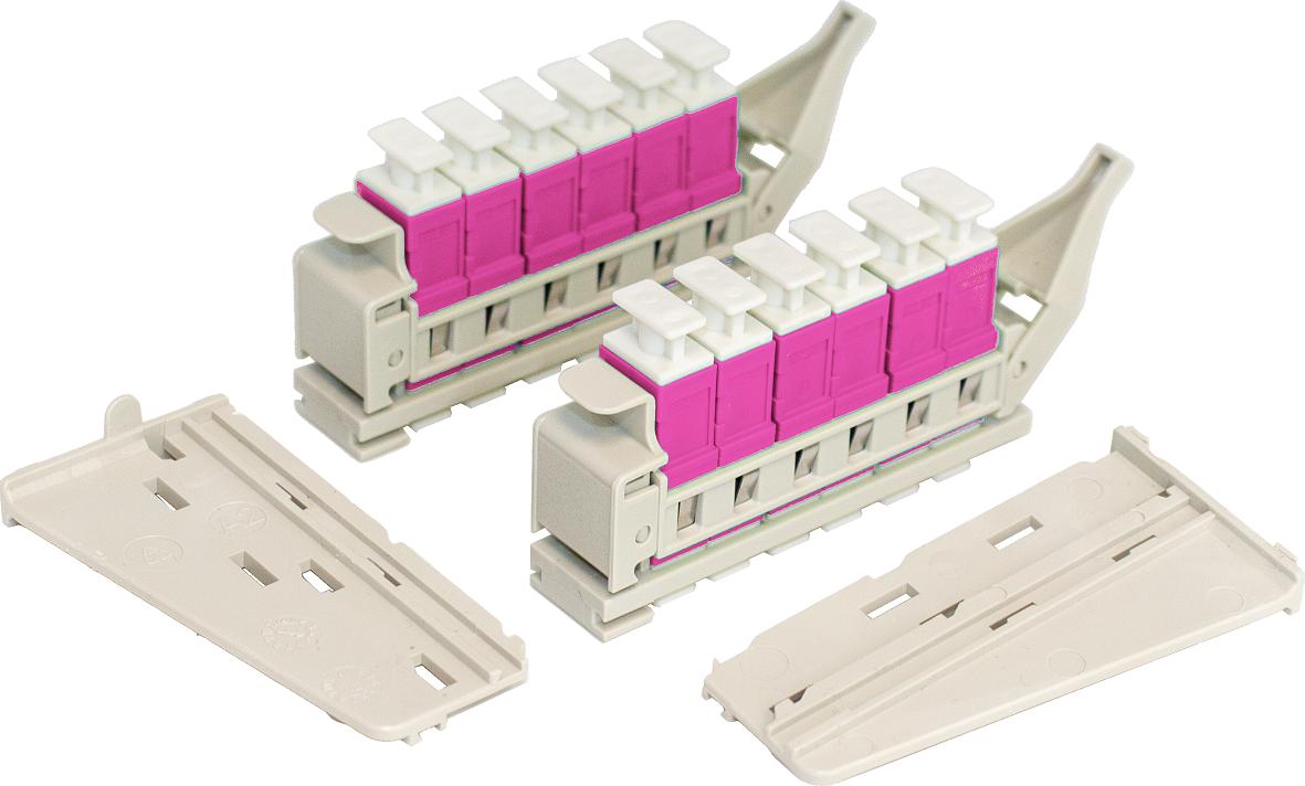 BUDI-M-APACK-12-S7-A Kit mit 2 Stück Sliding Adapter Pack je 6x SC OM4