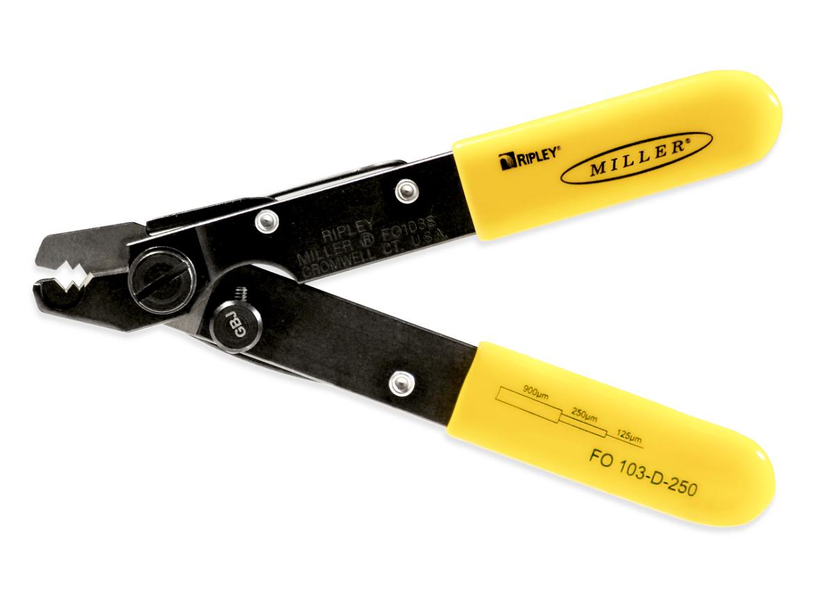 MILLER FO-103-D-250 Dual Hole Zange  FM 900µm auf 250µm & PC 250µm auf 125µm