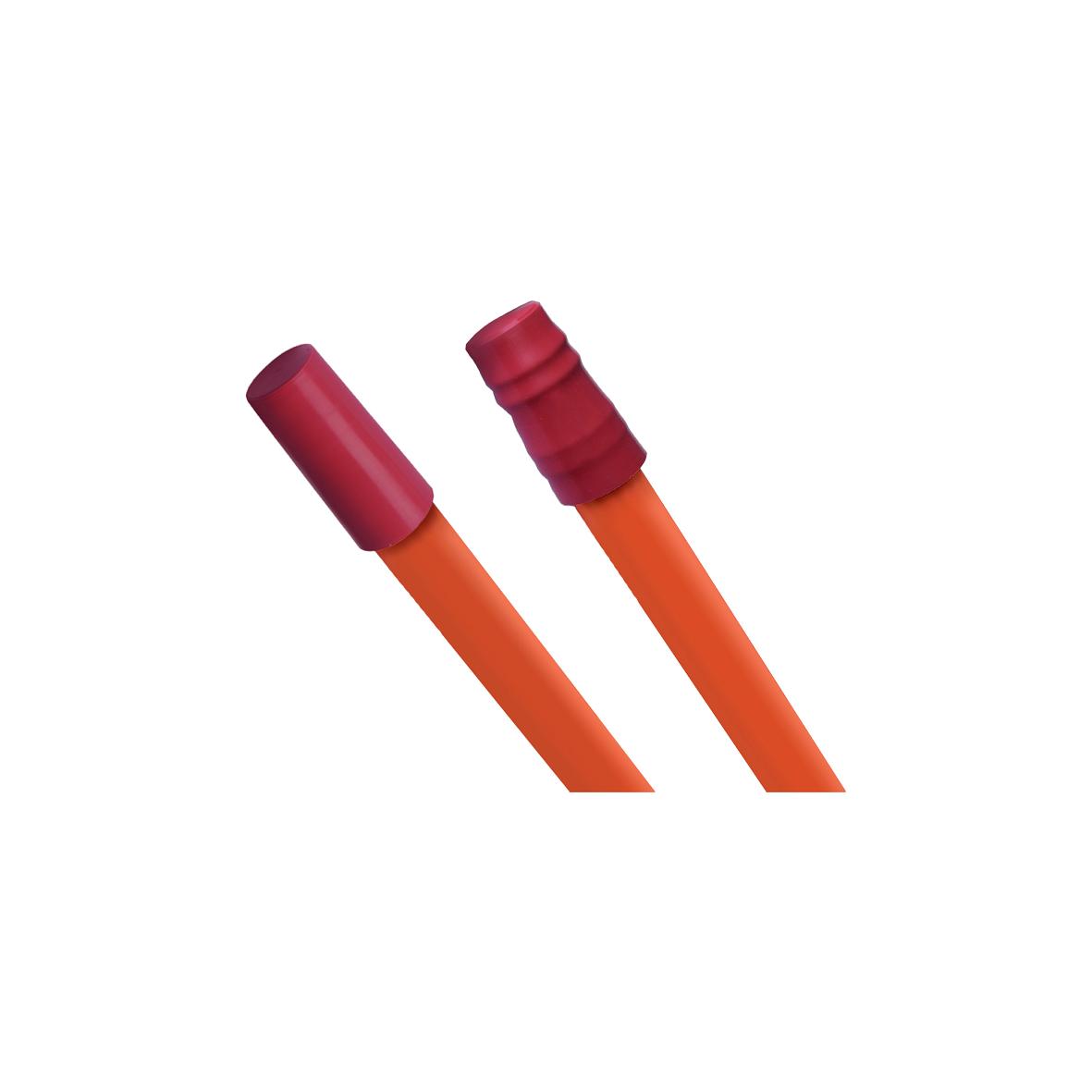 MF Endkappen mit Gel, für Rohrverbände 35-50mm, permanent, Farbe: rot