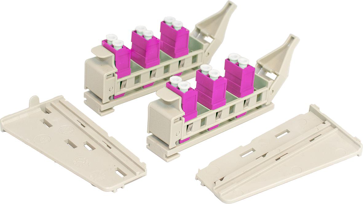 BUDI-M-APACK-12-L7-A Kit mit 2 Stück Sliding Adapter Pack je 6x LC OM4