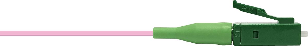 LC/APC 8° Pigtail E9/125µm OS2, 2m, pinke buffer, Grade B