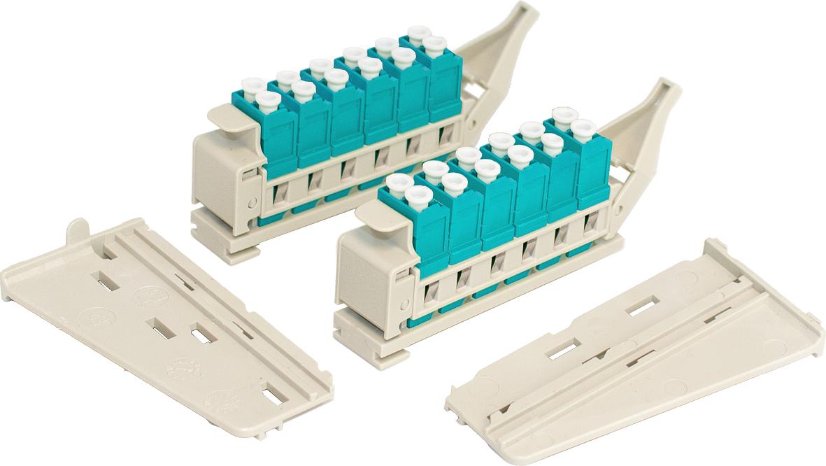 BUDI-M-APACK-12-L6-A Kit mit 2 Stück Sliding Adapter Pack je 12x LC OM3