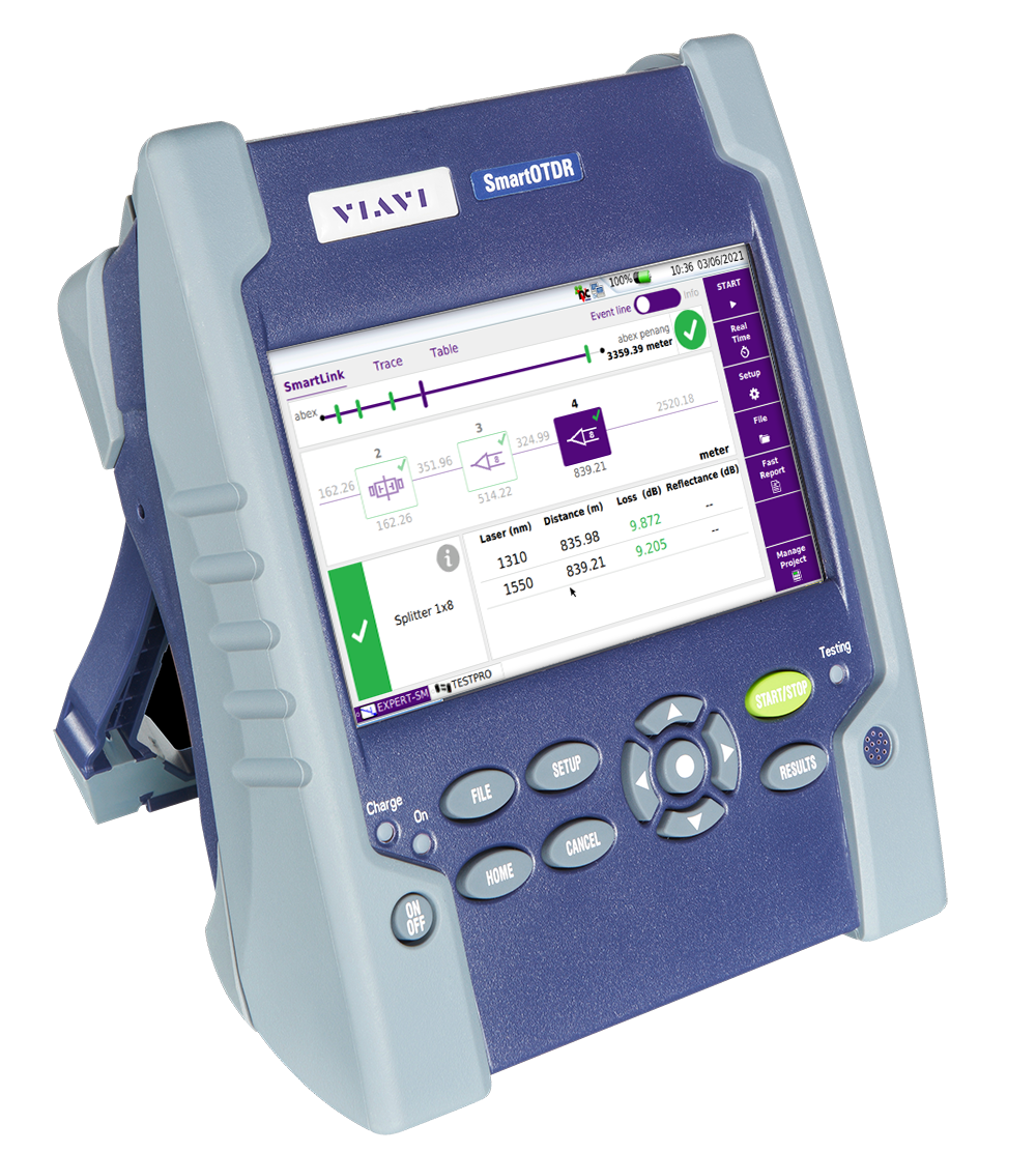 VIAVI SmartOTDR STOTDR-PRO-IM-APC 1310/1550/gef.1650nm (37/35/35dB) KIT